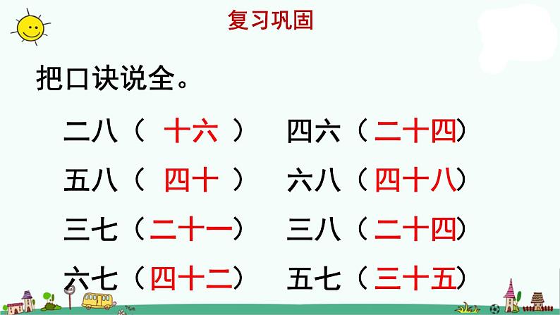 苏教版二上数学《9的乘法口诀》教学课件第2页