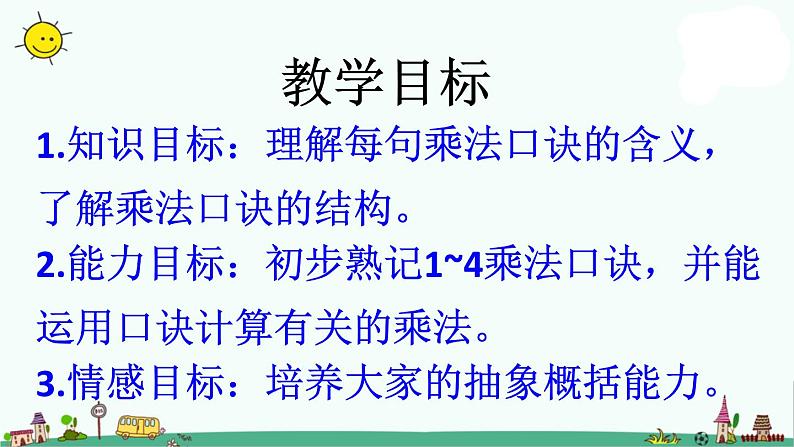 苏教版二上数学1～4的乘法口诀》教学课件第2页