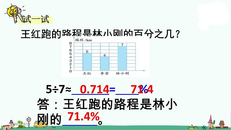 苏教版六上数学求一个数是另一个数的百分之几的实际问题》教学课件第6页