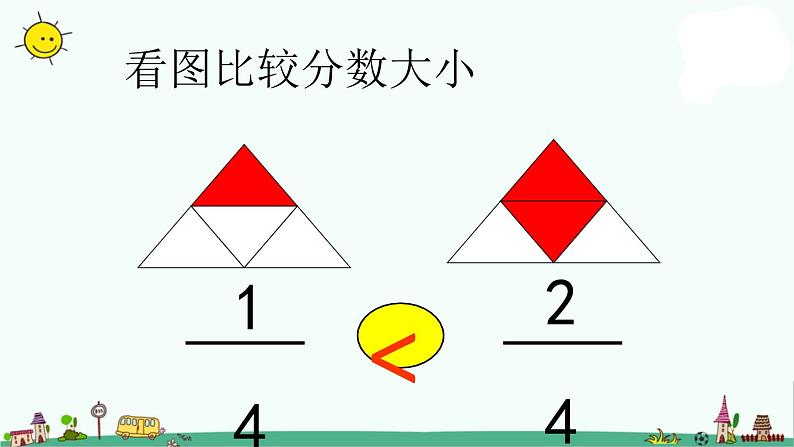 苏教版数学三上《分数的大小比较》PPT课件第3页