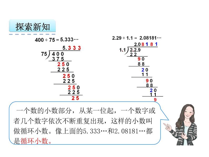 数学五年级上人教版3.4 循环小数课件07