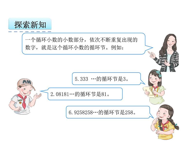 数学五年级上人教版3.4 循环小数课件08