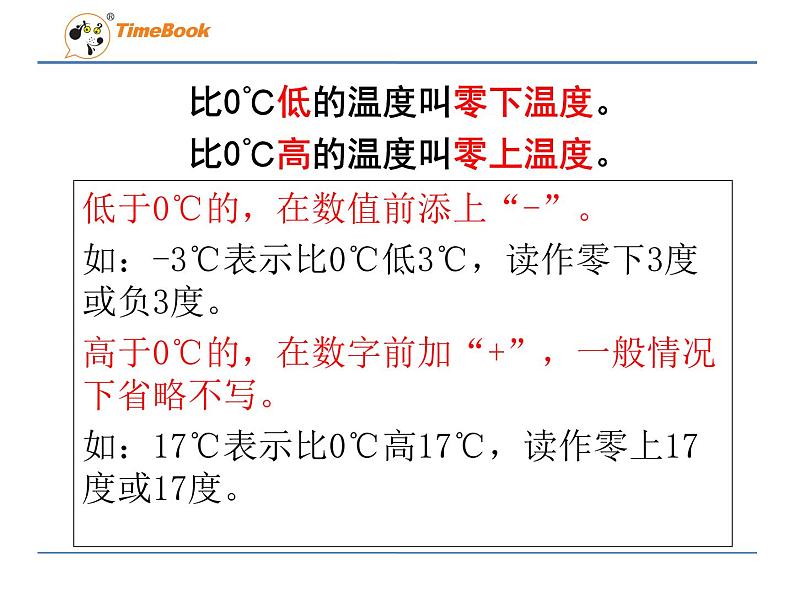 2016冀教版六年级下册第一单元1.1天气预报中的负数课件第5页