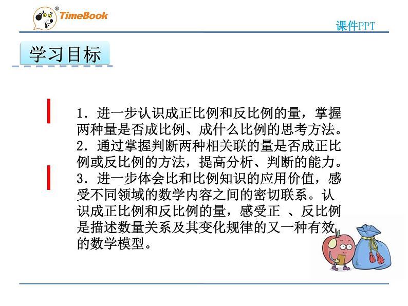 2016冀教版六年级下册第三单元3.4正比例、反比例的复习课件第2页