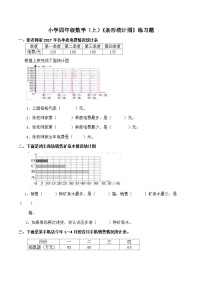 四年级上册条形统计图课时作业