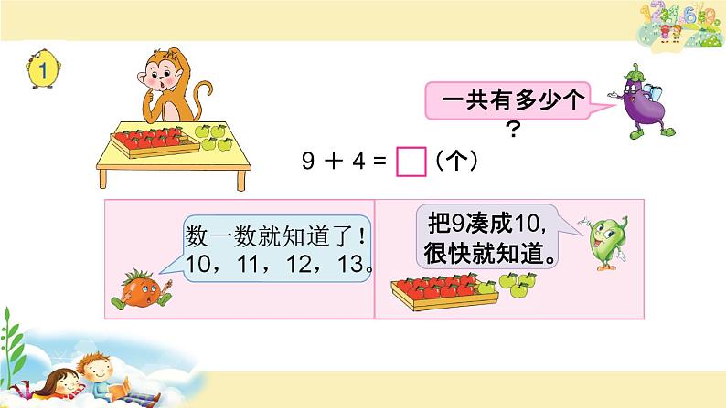 苏教版一上数学课件 34. 9加几第2页