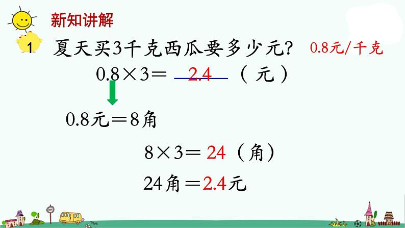 苏教版五上数学第1课时 小数和整数相乘课件PPT第4页