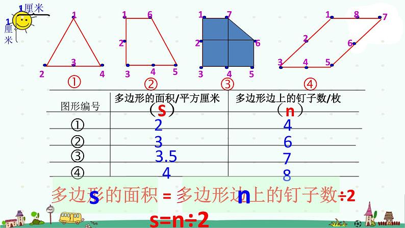 苏教版五上数学第4课时 钉子板上的多边形1课件PPT第4页