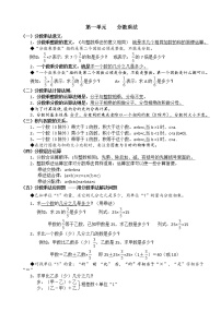 人教版小学数学六年级上册知识点整理归纳