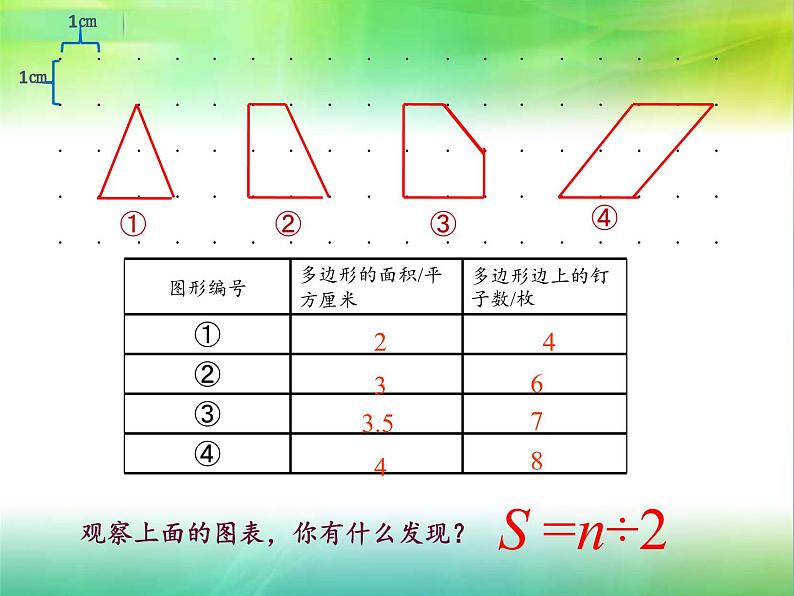 苏教版数学五年级上册  ● 钉子板上的多边形(2) 课件第2页