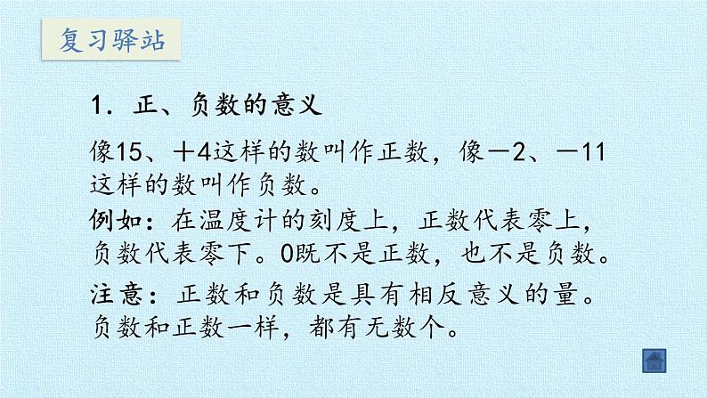 苏教版数学五年级上册 一 负数的初步认识 复习 课件第3页