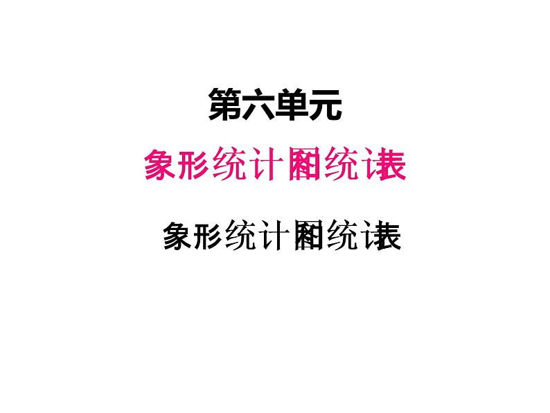 冀教版二年级上 六、象形统计图和统计表1 课件第1页