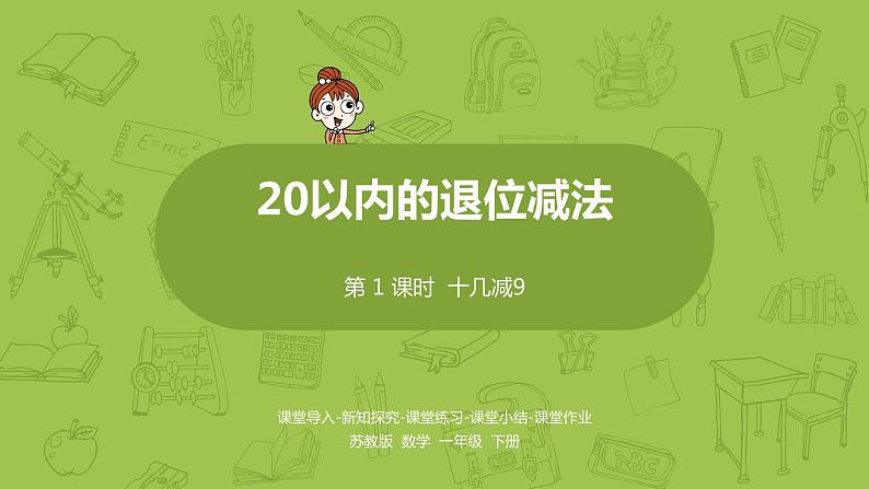 01苏教一下第1单元 20以内的退位减法课件PPT01