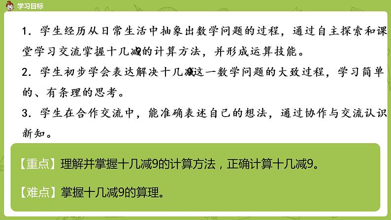 01苏教一下第1单元 20以内的退位减法课件PPT02