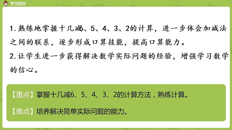 08苏教一下第1单元 20以内的退位减法课件PPT02