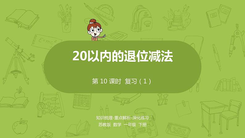 10苏教一下第1单元 20以内的退位减法课件PPT第1页