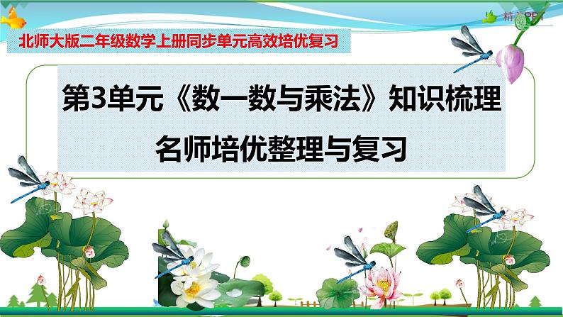 北师大版 二年级数学上册 第3单元《数一数与乘法》知识梳理（整理与复习课件）01