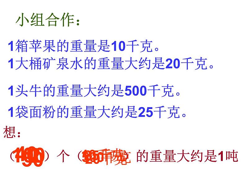 1 克、千克、吨（6）（课件）-2021-2022学年数学三年级上册-西师大版第8页