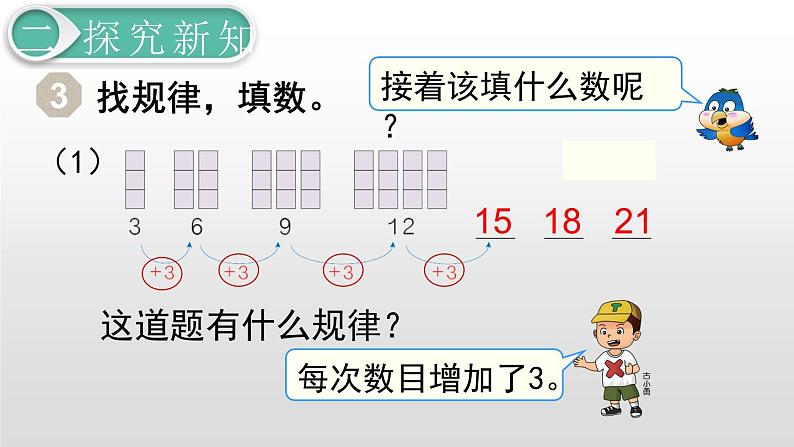 人教版数学一年级下册-07找规律-课件0203