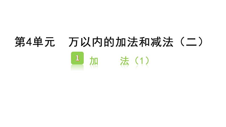 4.1加法（1）（课件）2021-2022学年三年级上册数学 人教版第1页