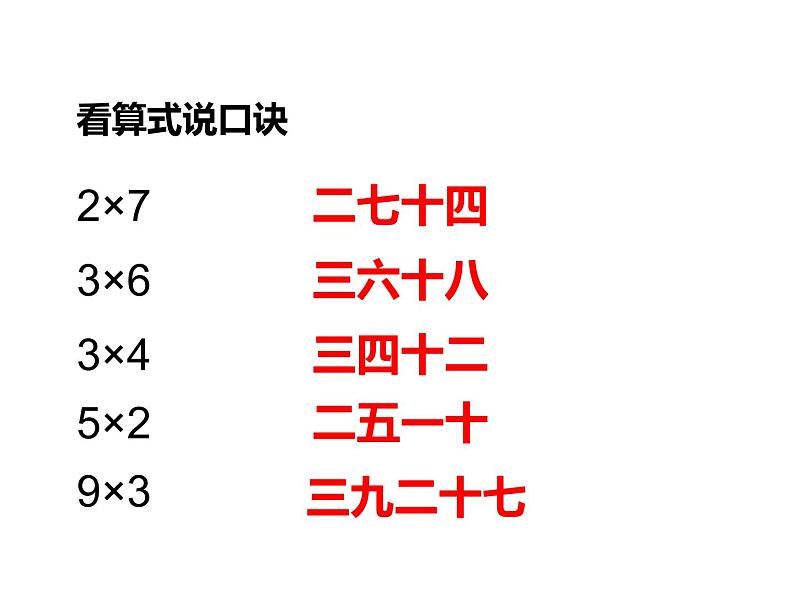 1.4 4的乘法口诀（课件）-2021-2022学年数学  二年级上册-西师大版02