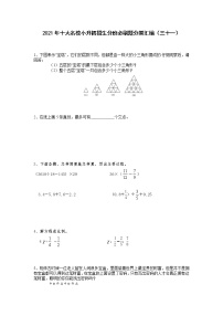 2021年十大名校小升初招生分班必刷题分类汇编（三十一）