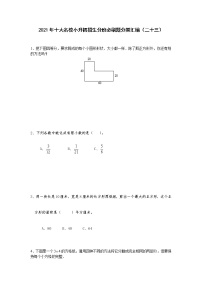 2021年十大名校小升初招生分班必刷题分类汇编（二十三）