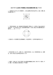 2021年十大名校小升初招生分班必刷题分类汇编（十八）