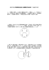 2021年小升初高效过渡之衔接数学知识链（一百八十七）练习题