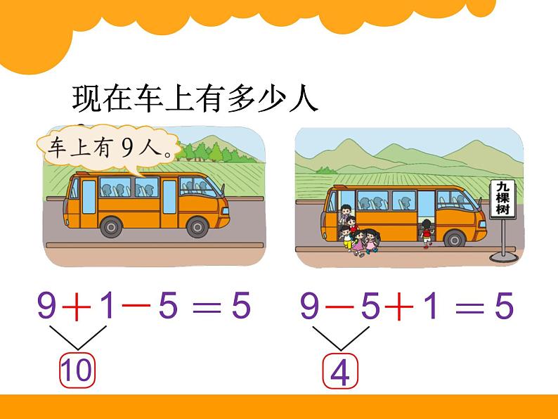 北师大版数学一年级上册 3.9 乘车(课件)05