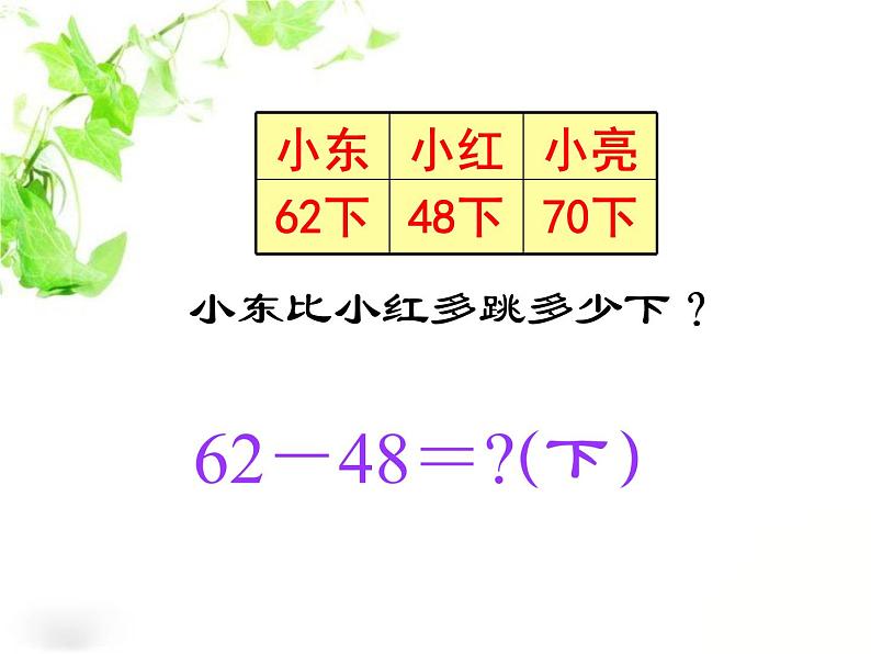 北师大版数学一年级上册 3.6 跳绳_1（课件）第5页