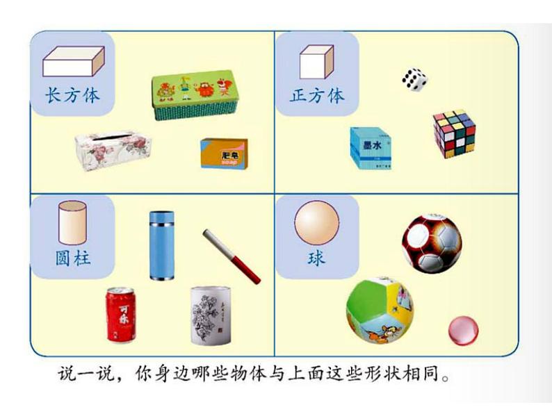 北师大版数学一年级上册 6.1 认识图形_1(课件)第3页