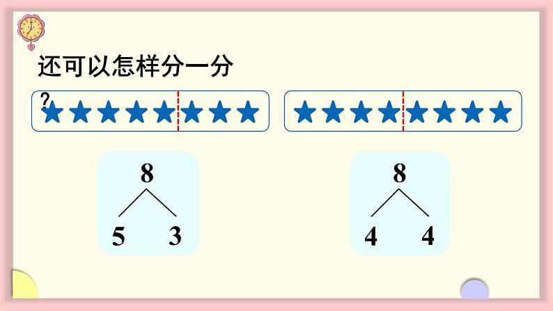 人教版一年级数学上册 5 6~10的认识和加减法 第6课时 8和9的分与合 课件第5页