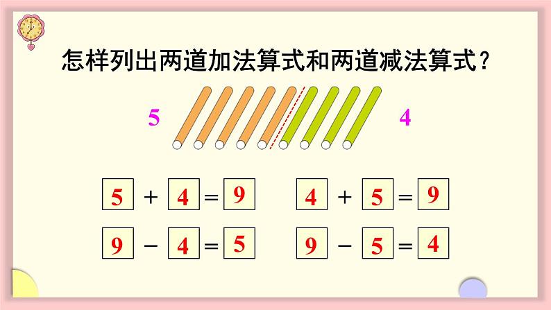 人教版一年级数学上册 5 6~10的认识和加减法 第7课时 8和9的加减法 课件第7页