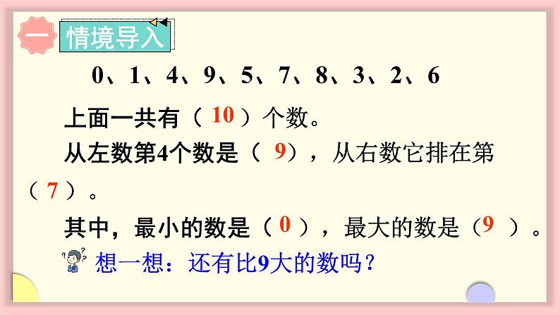 人教版一年级数学上册 5 6~10的认识和加减法 第9课时 10的认识及分与合 课件第2页