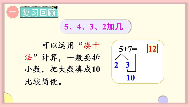 人教版一年级数学上册 8 20以内的进位加法 练习二十二 课件02