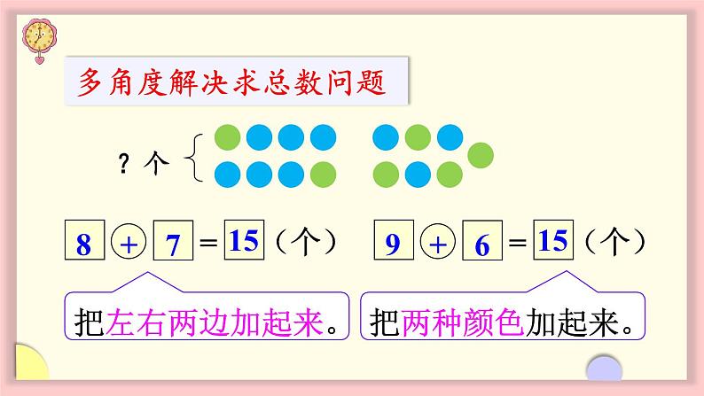 人教版一年级数学上册 8 20以内的进位加法 练习二十四 课件第4页