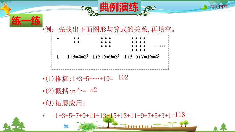 人教版 六年级数学上册 第8单元《数学广角——数与形》知识梳理（整理与复习课件）第5页