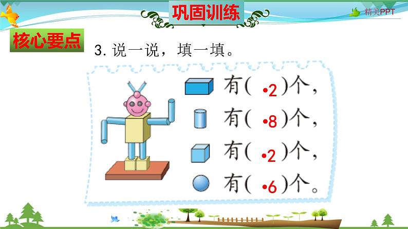 北师大版 一年级数学上册 第6单元《认识图形》知识梳理（整理与复习课件）08