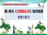 人教版 四年级数学上册 第1单元《大数的认识》知识梳理（整理与复习课件）