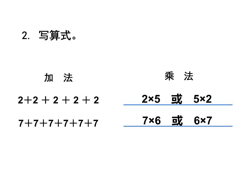 1.2 1，2的乘法口诀（10）（课件）-2021-2022学年数学二年级上册-西师大版第3页