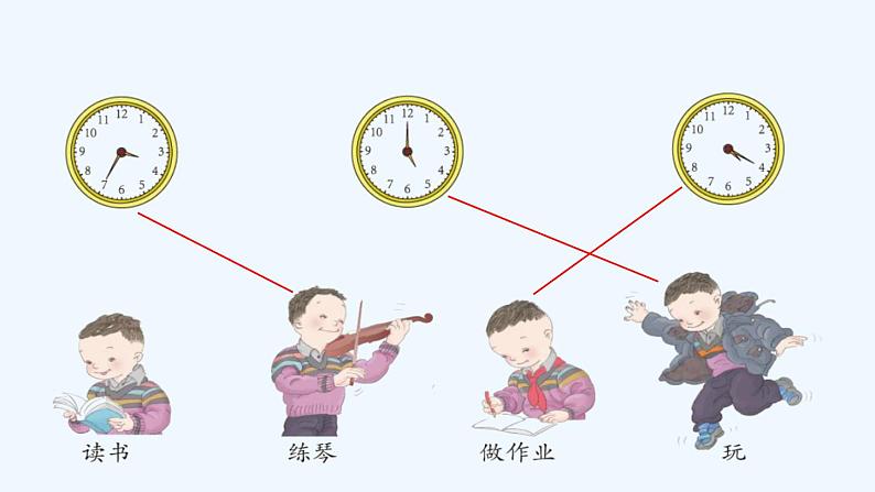 人教版二年级上册数学 七、 认识时间3 课件第4页