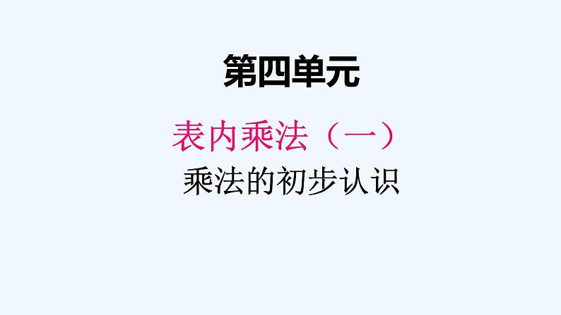 人教版二年级上册数学 四、1乘法的初步认识2 课件第1页