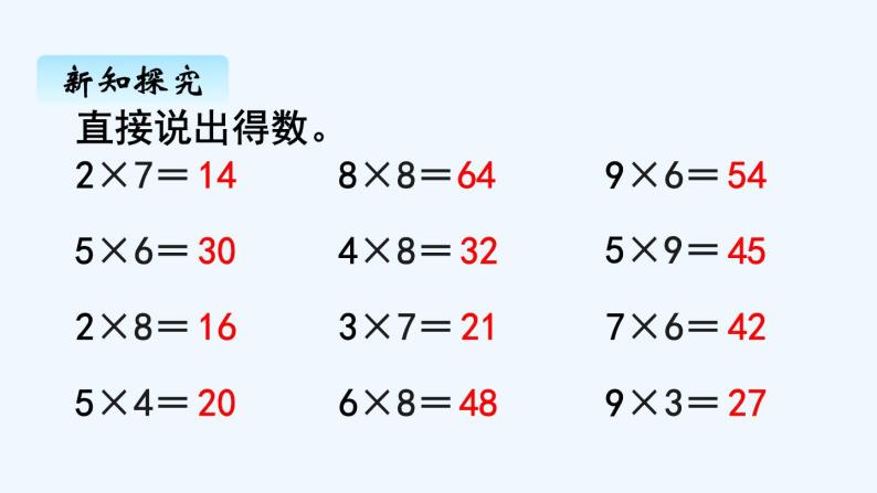 人教版二年级上册数学 六、39的乘法口诀2 课件02