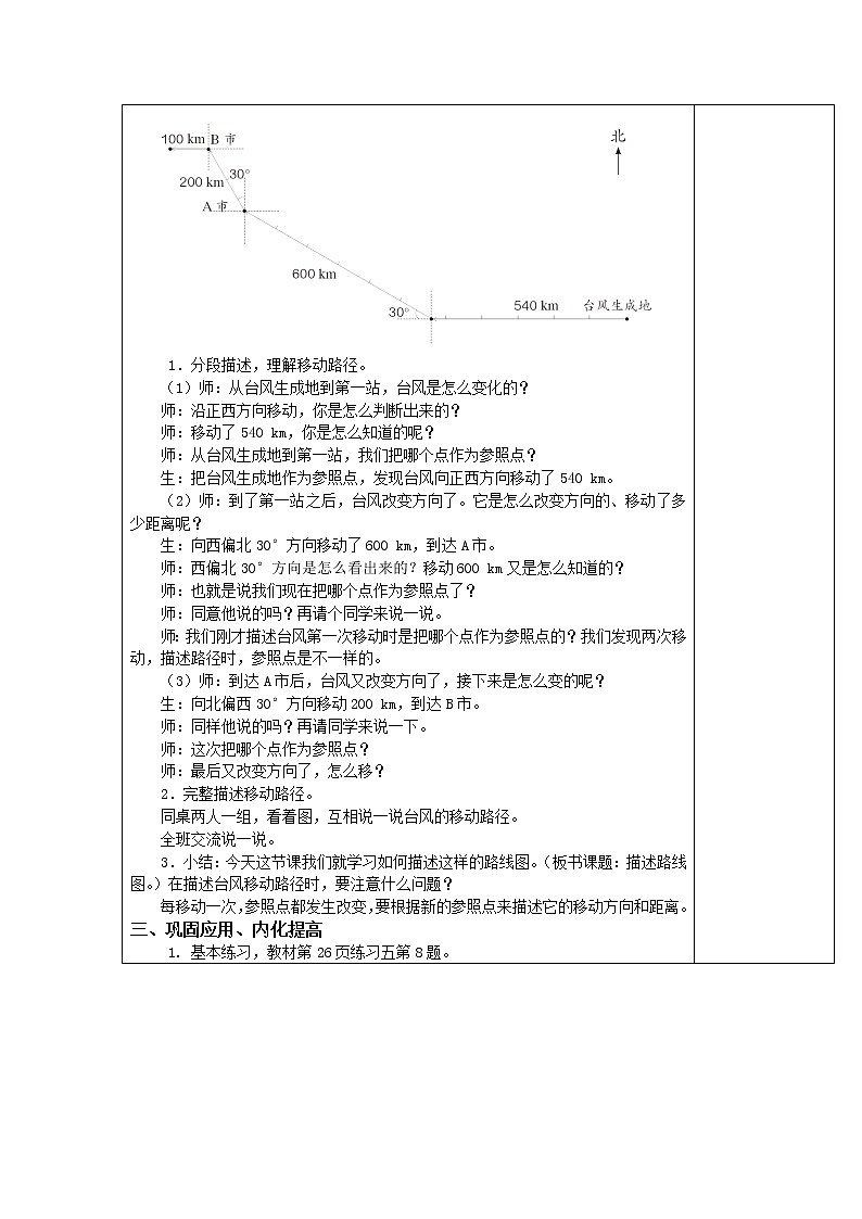 人教版六年级数学上册精品课件、精品教案和学案及达标测试6.2.3描述简单的路线图02