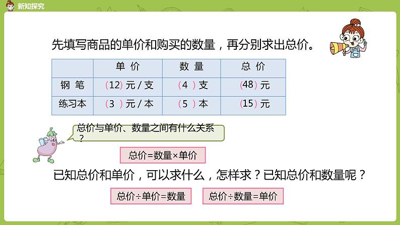 2.苏教版四下第三单元 常见的数量关系课件PPT05