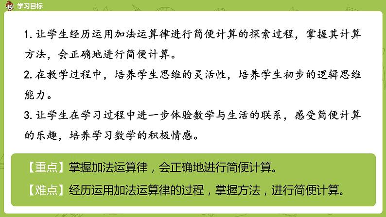 2.苏教版四下第六单元  加法运算律的应用课件PPT第2页