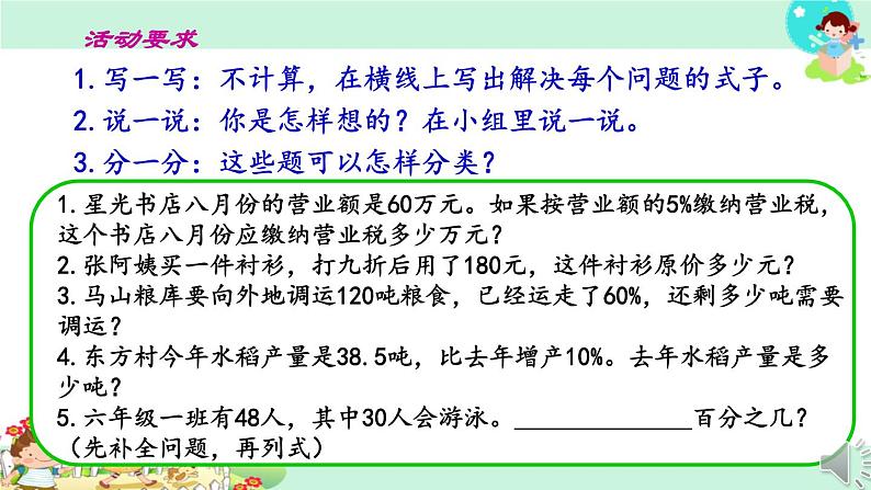 苏教版数学六年级上册 六 百分数-整理与练习 课件第5页