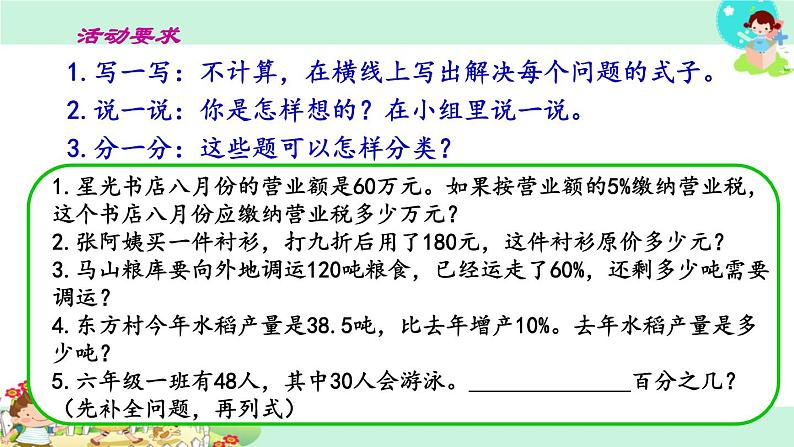 苏教版数学六年级上册 六 百分数-整理与练习 课件第7页