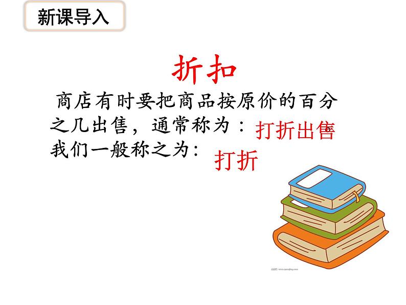 苏教版数学六年级上册 六 百分数-《折扣》一课 课件第5页